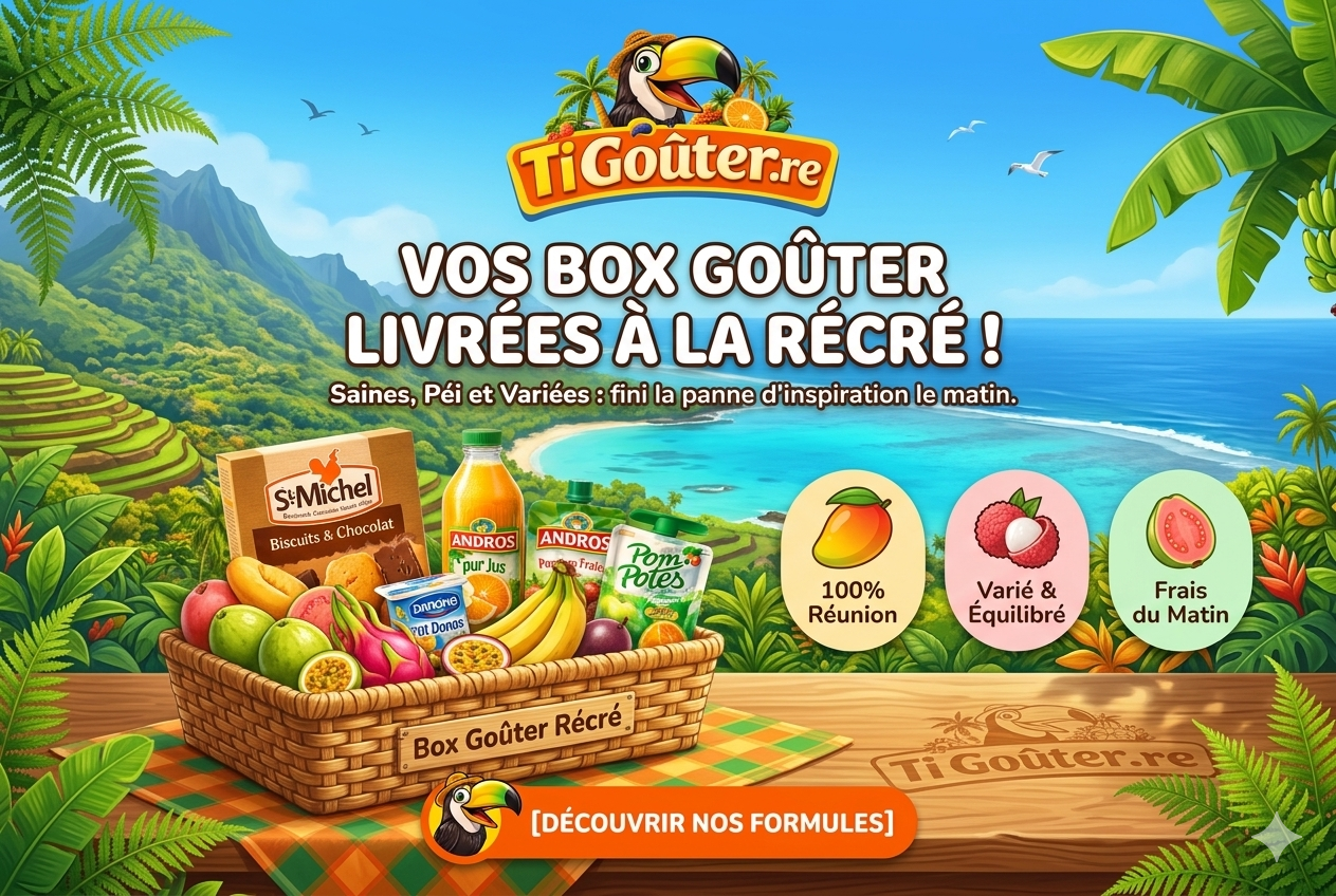 Vos Box Goûter livrées à La Réunion